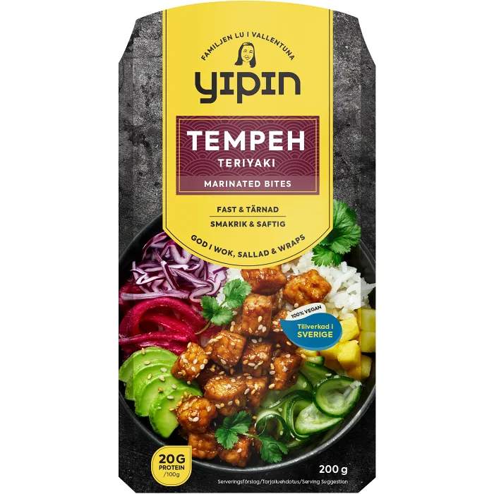 Tempeh teriyaki 200g Yipin