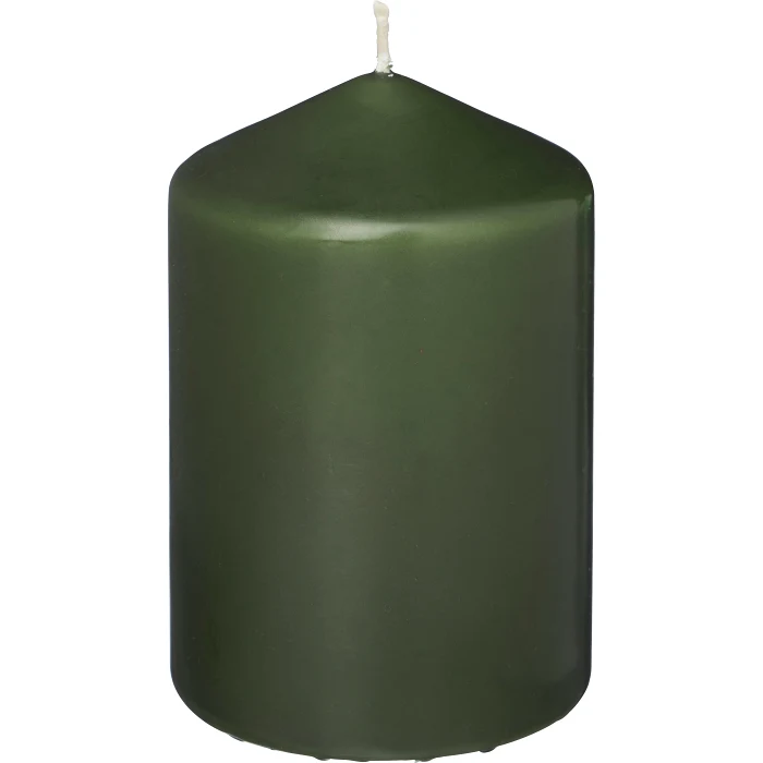 Blockljus mörkgrön 10cm