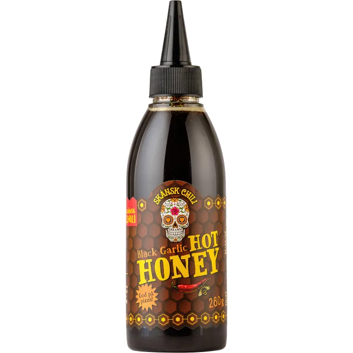 Black Garlic Hot Honey 280g Skånsk Chili
