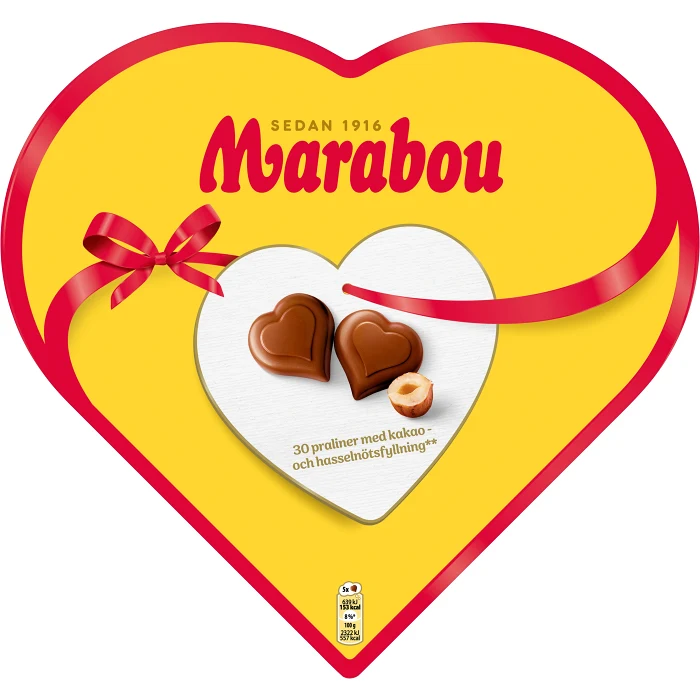 Chokladgåva Hjärta 165g Marabou