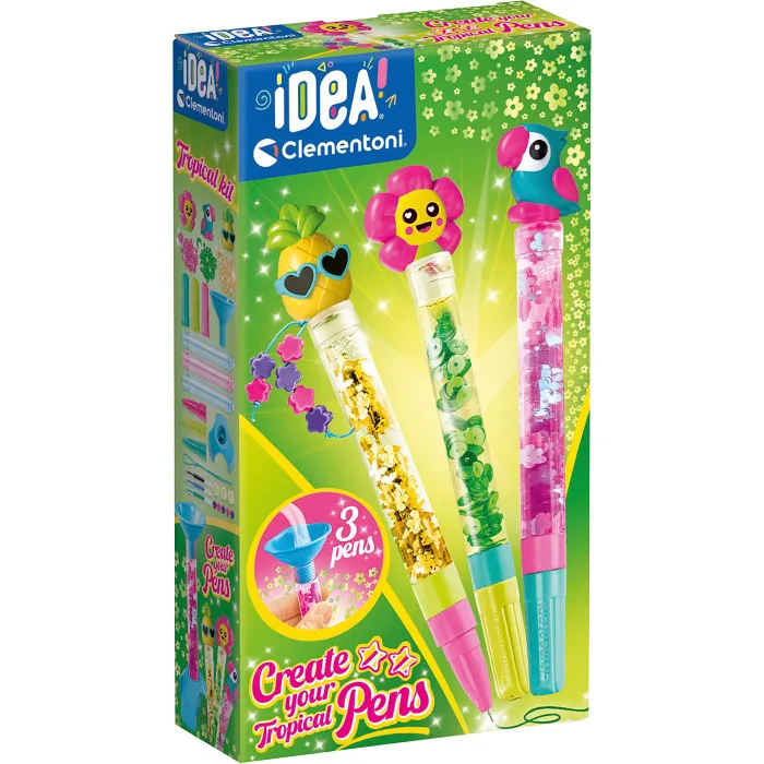 Gör dina egna pennor Tropical Clementoni