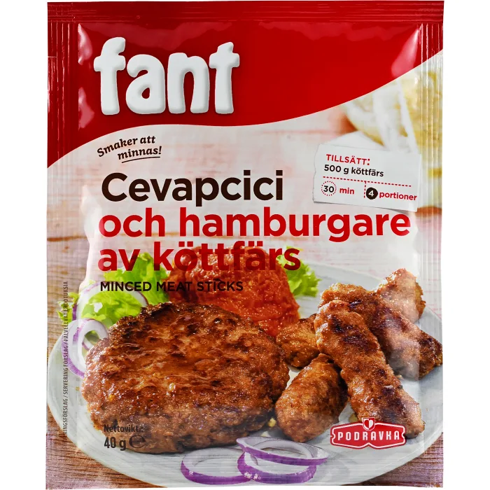 Fant Cevapcici & pljeskavice 40g Podravka
