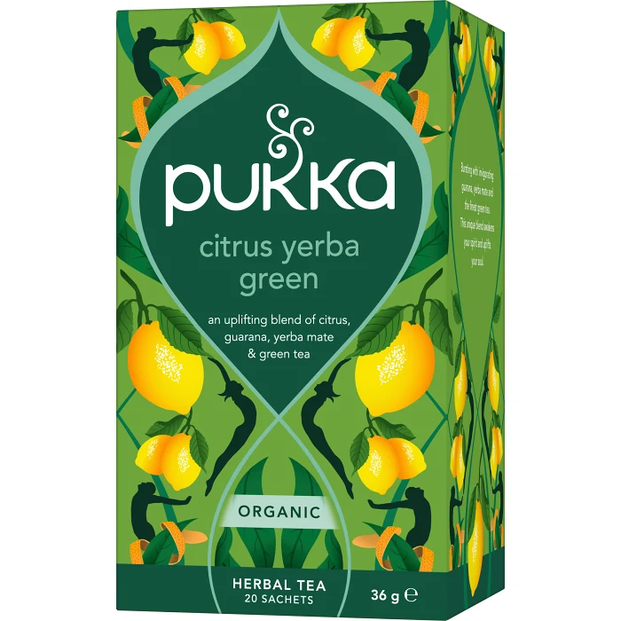 Grönt te Citrus Yerba Green EKO 20-pack Pukka