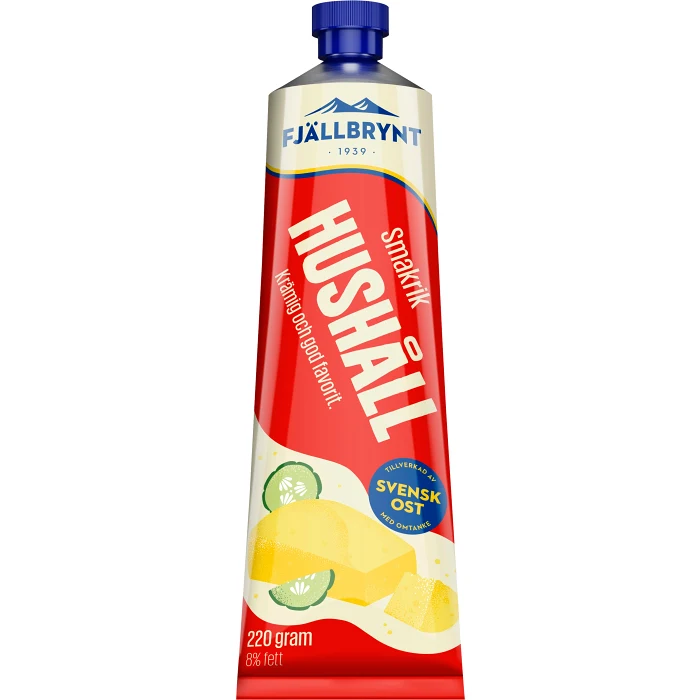 Hushållsost stark 220g Fjällbrynt