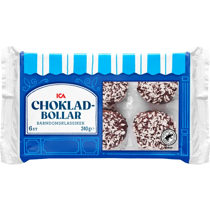 Chokladbollar 6-p 240g ICA
