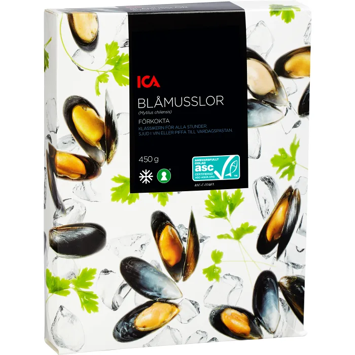 Blåmusslor Fryst 450g ICA