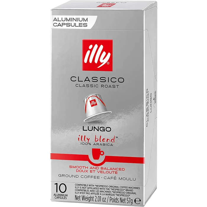 Kaffekapslar Classico Lungo 10-pack Illy