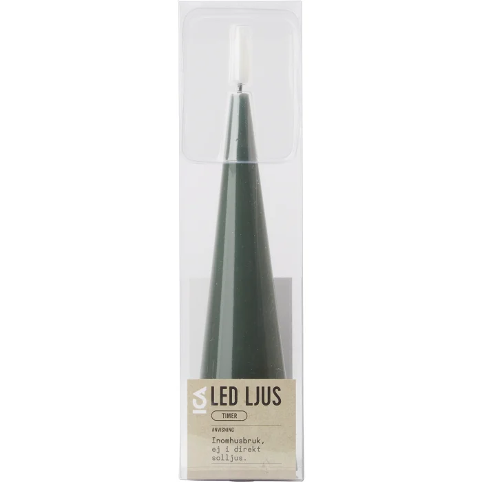 LED Ljus cone grön ICA