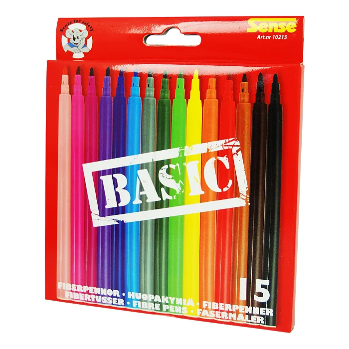 Fiberpennor 15-p Basic Sense
