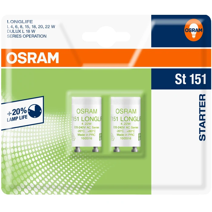 Lysrörständare 4-22 2-pack Osram