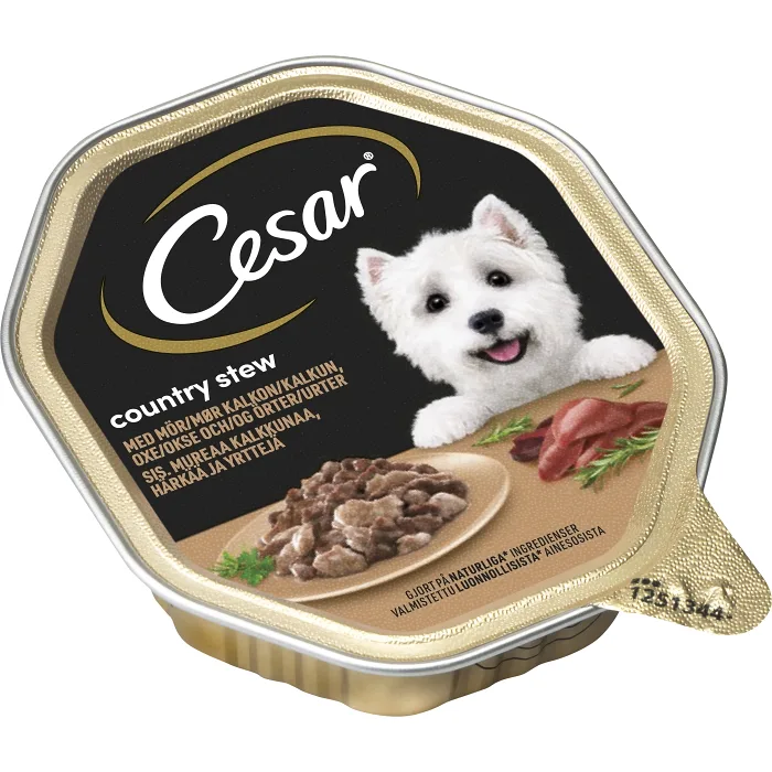 Hundmat Våtfoder Kalkon & Oxkött 150g Cesar