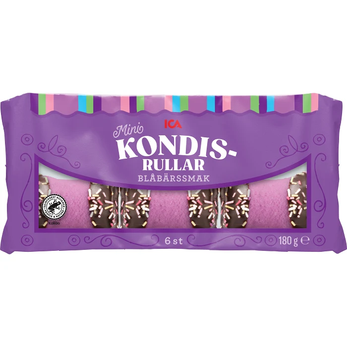 Kondisrullar Blåbärssmak 6-p 180g ICA