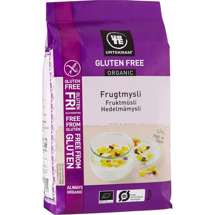 Fruktmüsli Glutenfri Ekologisk 400g Urtekram