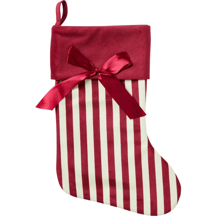 Julstrumpa Röd randig ICA