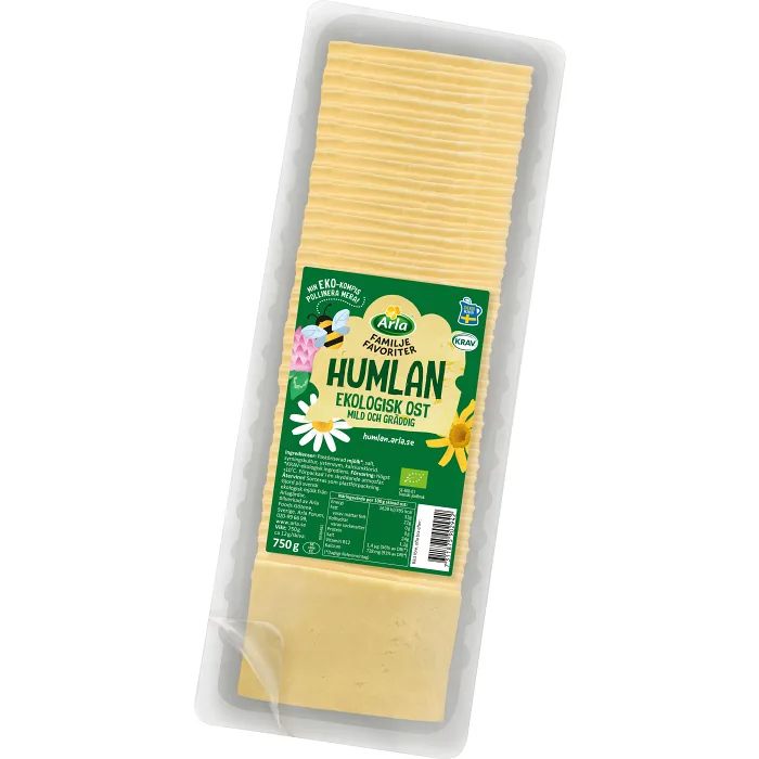 Ost Skivad Humlan Ekologisk 750g Arla®