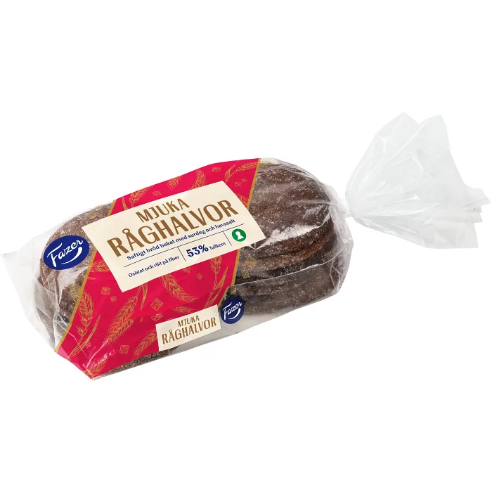 Mjuka Råghalvor 360g Fazer Bröd