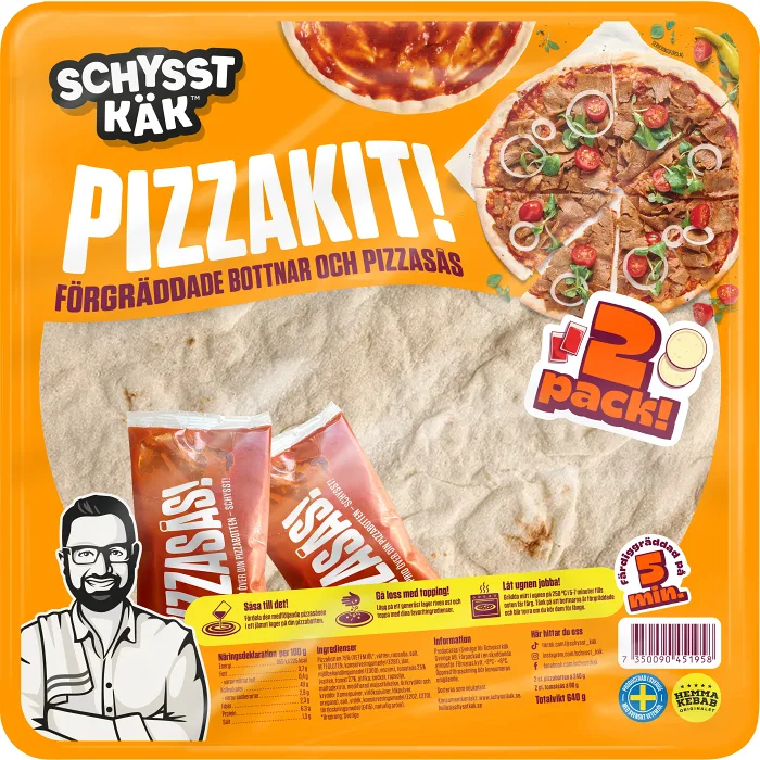 Pizzakit 640g Schysst käk