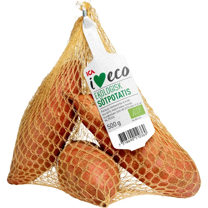 Sötpotatis Ekologiska 500g Klass 1 ICA I love eco