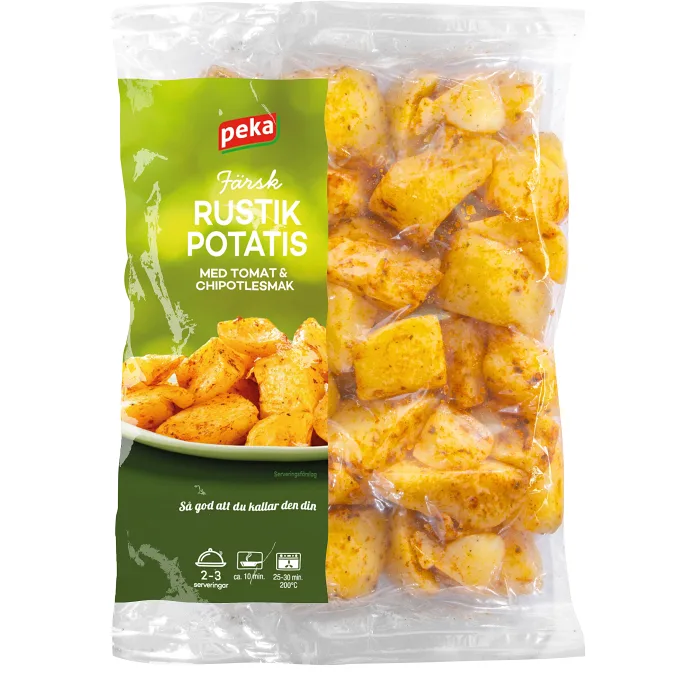 Färsk Rustik Potatis Tomat och Chipotlesmak 500g Peka