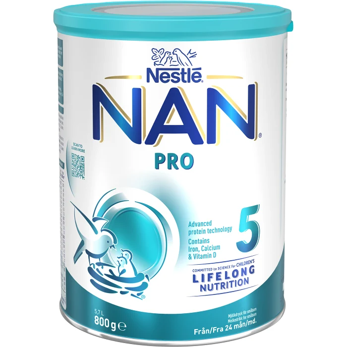 Mjölkersättning NAN Pro 5 Från 2år 800g Nestle
