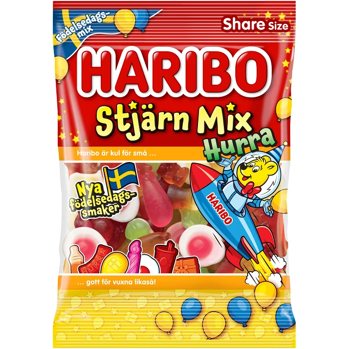 Godispåse StjärnMix Hurra 170g Haribo