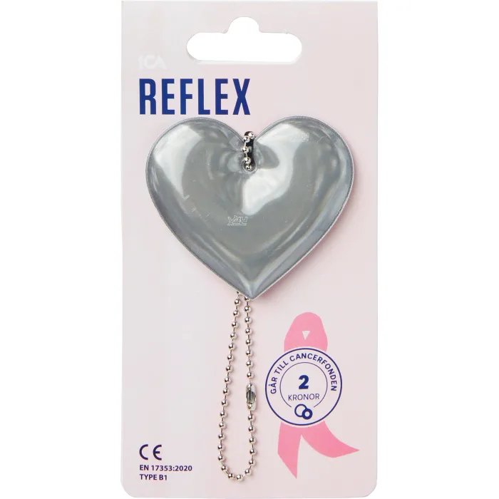 Reflex Hjärta Rosa Bandet ICA