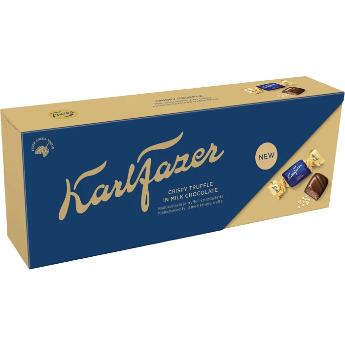 Chokladask Karl Fazer Crispy Truffle praliner 228g Fazer