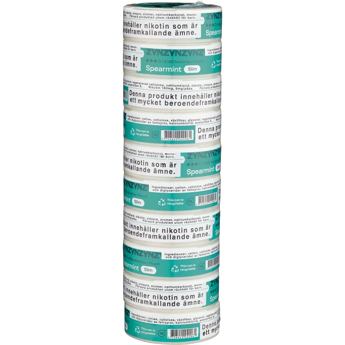 Zyn Spearmint Slim 9mg S3 Stock