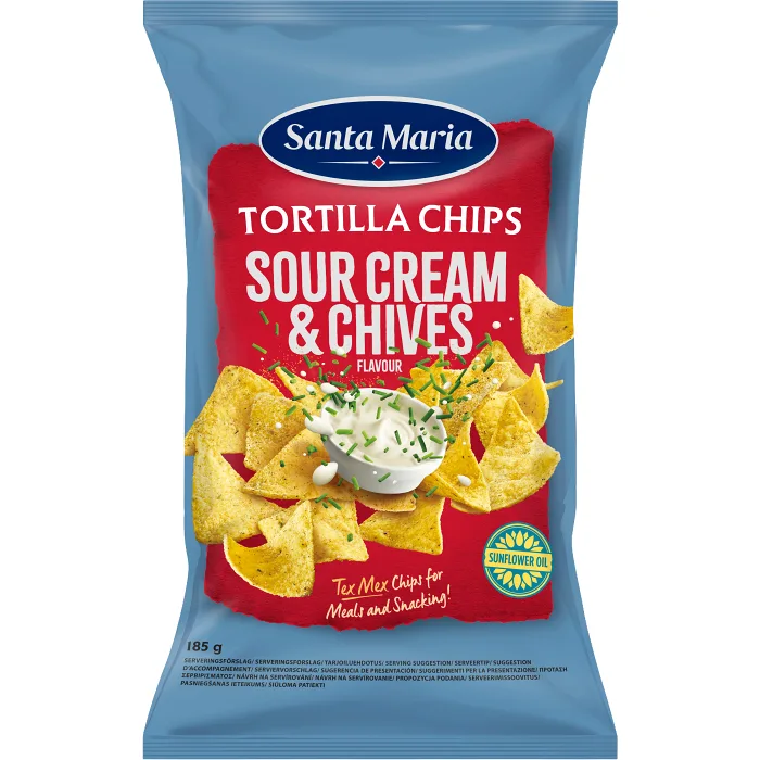Tortilla Chips Sou 185g Santa Maria
