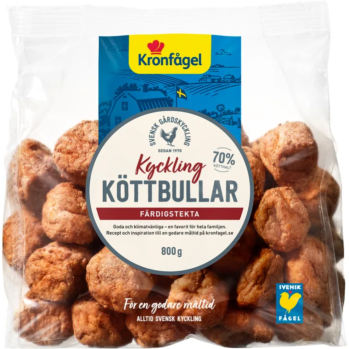 Kycklingköttbullar 800g Kronfågel