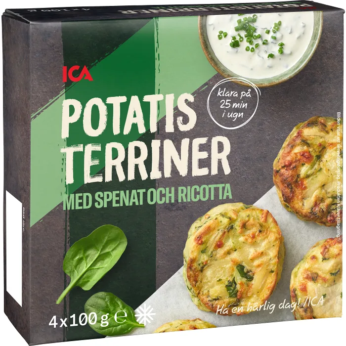 Potatisterrin spenat & ricotta 400g ICA