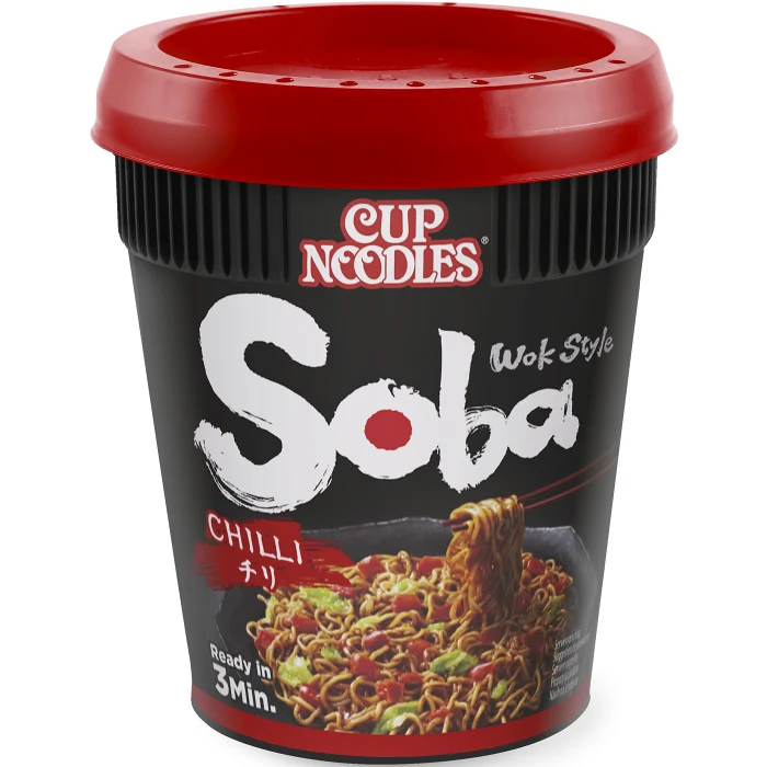 Nudlar i kopp Soba med Yakisobasås Chili 92g Nissin