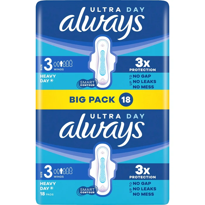 Binda Ultra Day & Night size 3 18-p Always