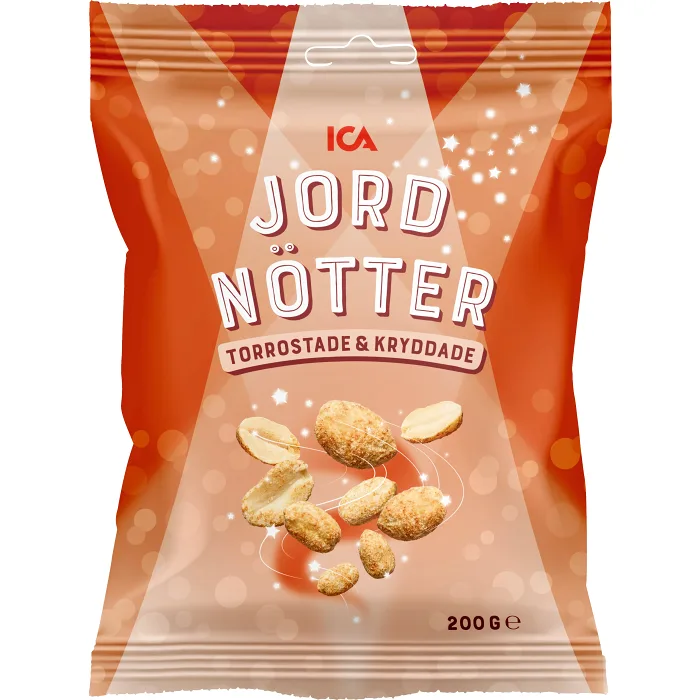 Jordnötter Torrostade & Kryddade 200g ICA