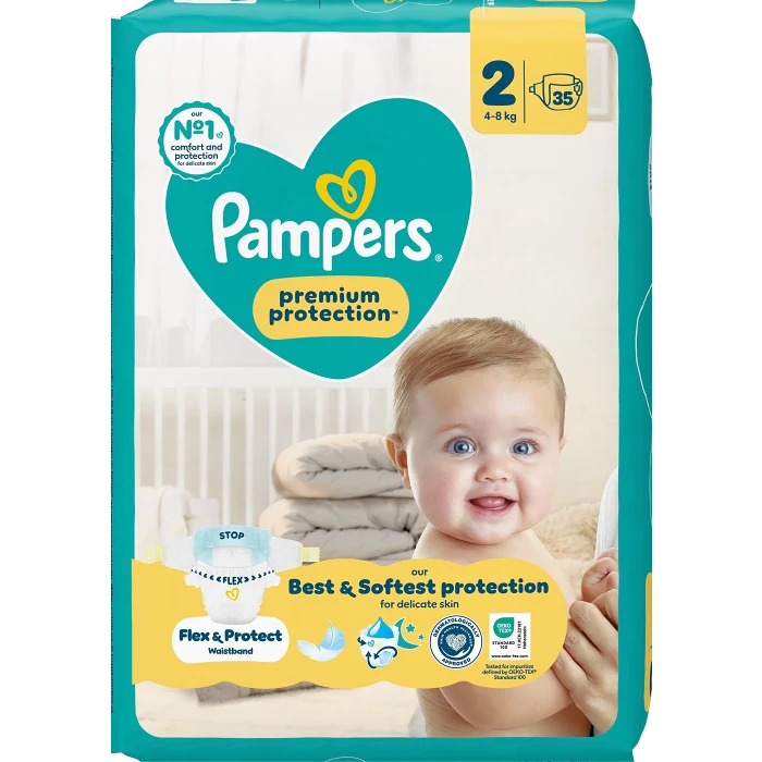 Blöjor New Baby Strl 2 4-8kg SIP 35p Pampers