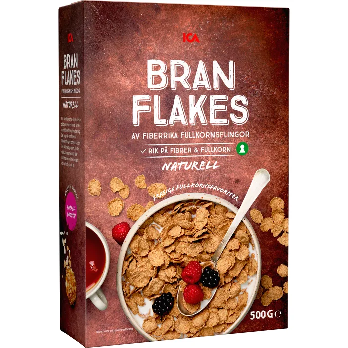 Branflakes Naturell 500g ICA