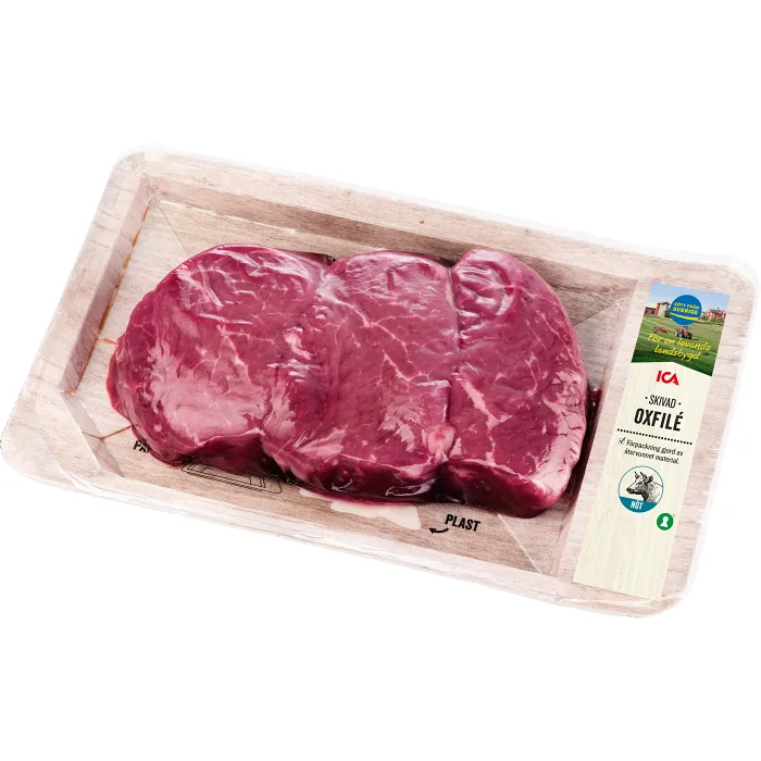 Oxfilé Färsk skivad ca 300g ICA