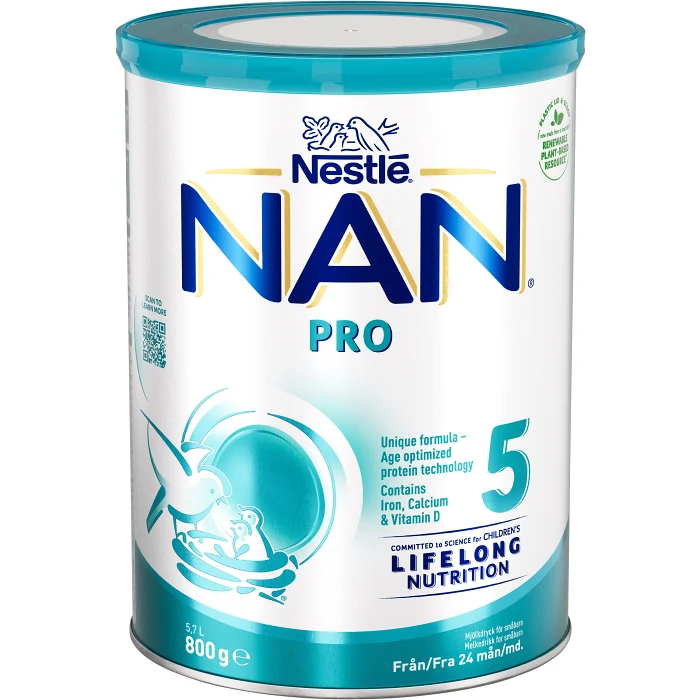 Mjölkersättning NAN Pro 5 Från 2år 800g Nestle