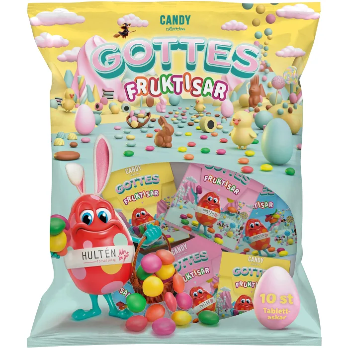 Tablettaskar Gottes Fruktisar Mixpack 140g Candy Collection