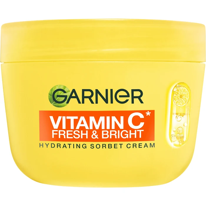 Dagkräm Vitamin C* Fresh&Bright Hydrating Sorbet Cream 85ml Garnier