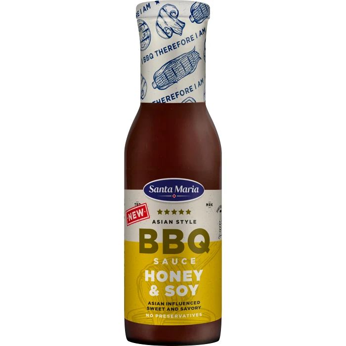 Bbq Sås Honung Soja 350g Santa Maria
