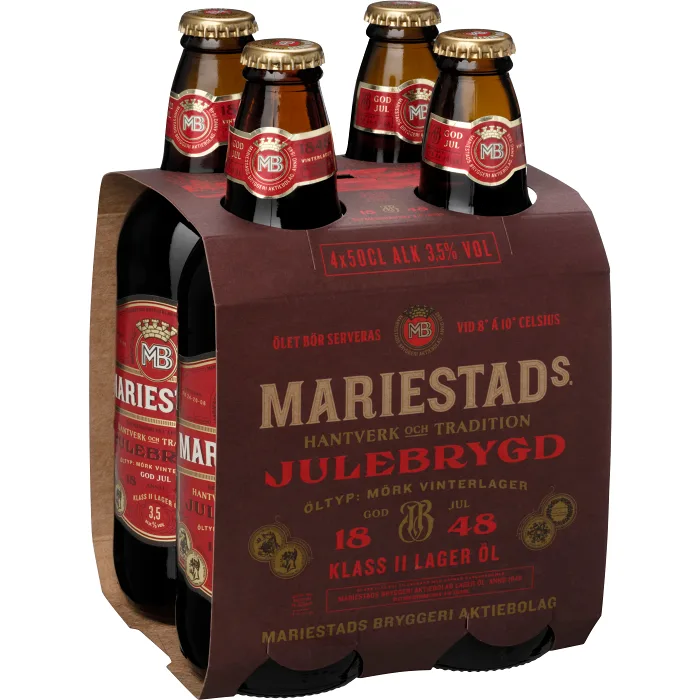 Öl Julebrygd 3,5% 50cl 4-p Mariestads