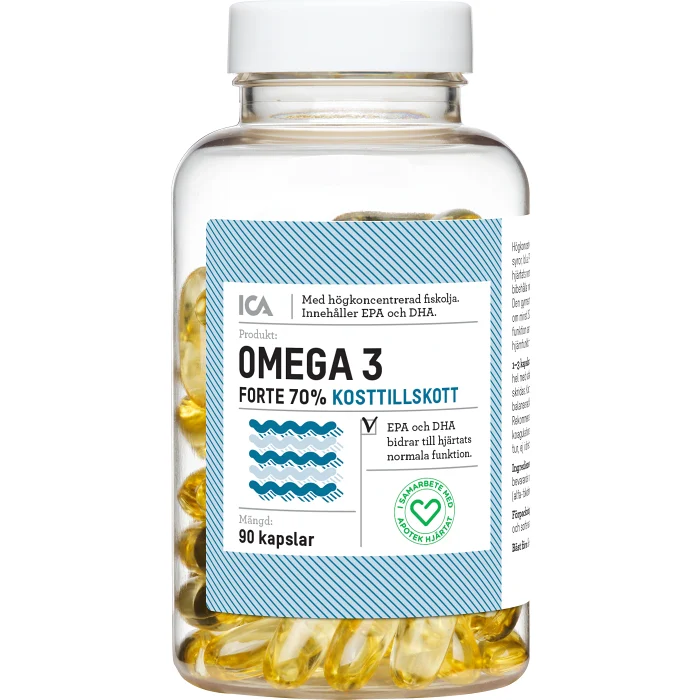 Omega 3 Forte 90st ICA Hjärtat