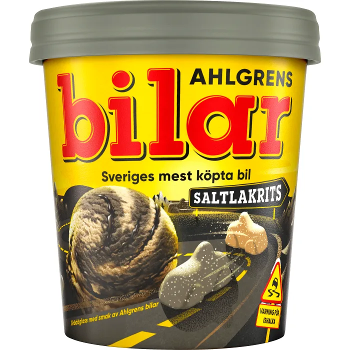 Glass Bilar saltlakrits 450ml Ahlgrens Bilar