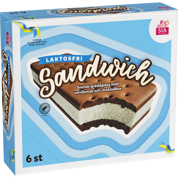Sandwich Laktosfri 6-p SIA Glass