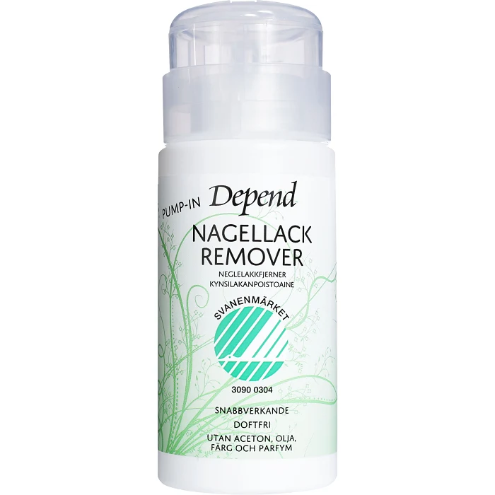 Nagellacksremover Pump-In Miljöanpassad 1-p Depend