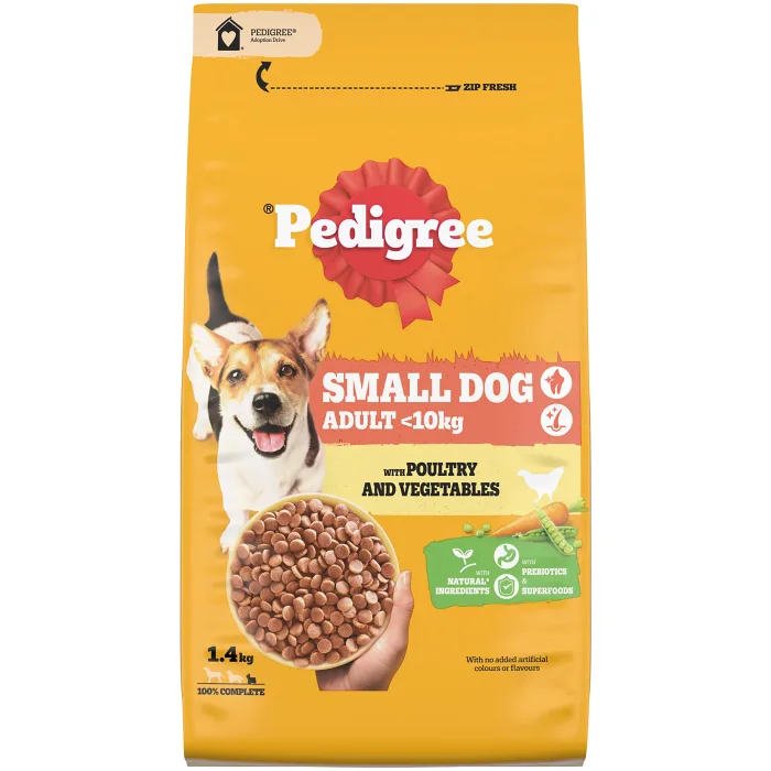 Hundmat Small Dog Fjäderfä/Grönsaker 1.4kg Pedigree