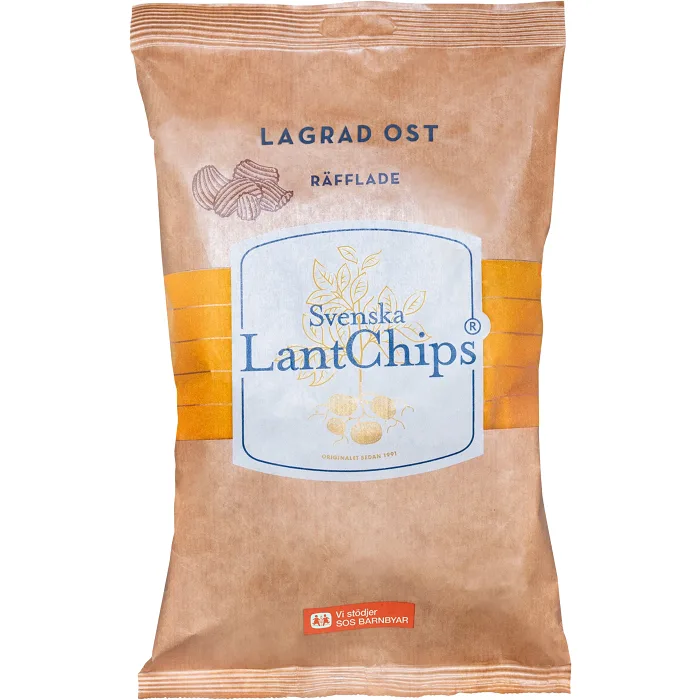 LantChips Lagrad Ost Räfflade 200g LantChips