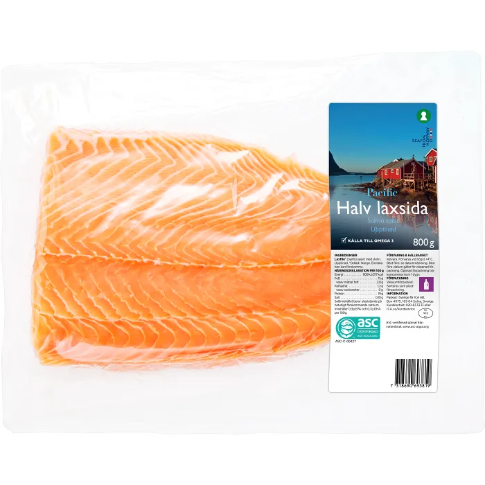 Laxfilé Färsk 800g Pacific brand