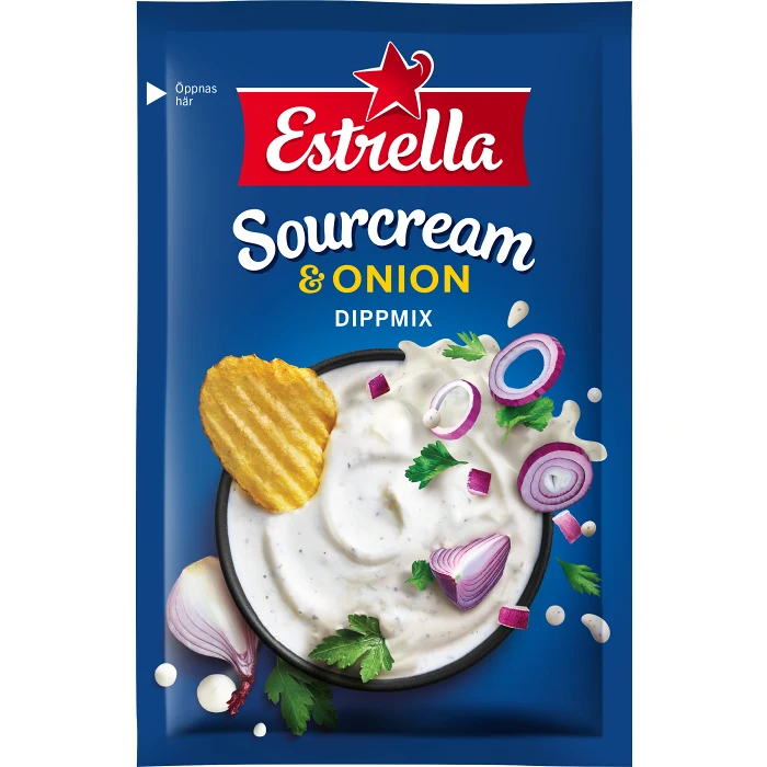 Dipmix Sourcream & Onion 24g Estrella
